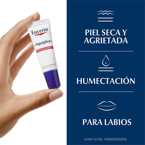 Eucerin Aquaphor Bálsamo reparador de labios SOS 10ml.