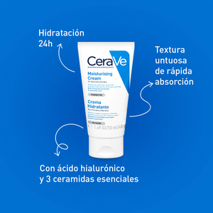 Cerave crema hidratante facial y corporal 50ml.