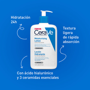Cerave loción hidratante para piel seca 473ml.