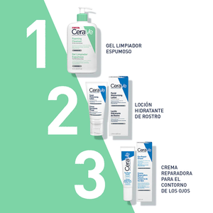 Cerave gel limpiador facial espumoso 473ml.