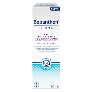 Crema Hidratante Facial De Noche Bepanthen, 50ml