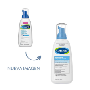 Cetaphil espuma de limpieza facial suave 236ml.