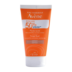 Avene protector solar FPS 50+ Fluido con color 50ml.