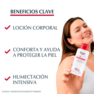 Eucerin pH5 Loción corporal hidratante para piel seca y sensible 250ml.